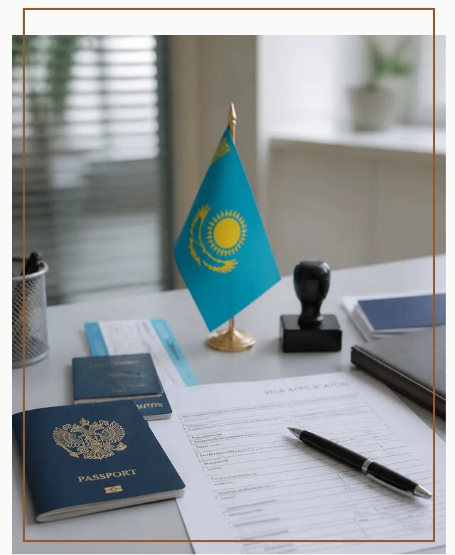 Оформление визы в Казахстан для поездки и работы в Клинцах